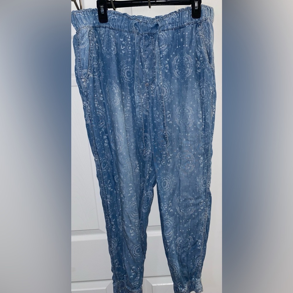Knox Rose Patterned BoHo Pants(XL)